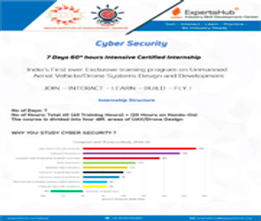 Regular Classroom Program: Cyber Securities Specialist Internship Course